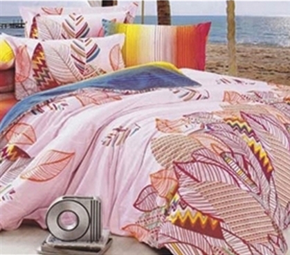 Twin XL Comforter Set - College Ave Dorm Bedding - Colorful Comforter And Sham