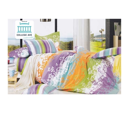 Verrano Twin XL Comforter Set - College Ave Designer Series - Pure Cotton