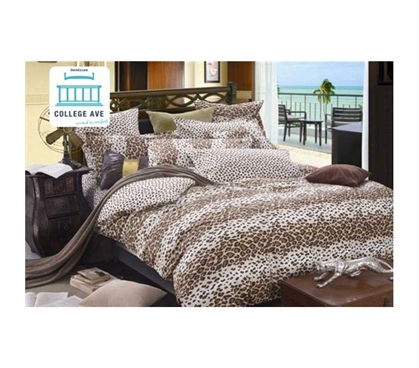 Leopard Love Twin XL Comforter Set - College Ave Designer Series - Warm And Cozy