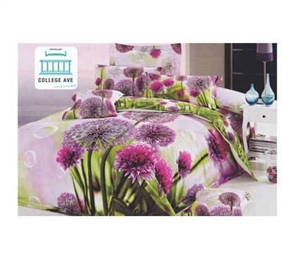 Twin XL Comforter Set - College Ave Dorm Bedding - Pretty Floral Design