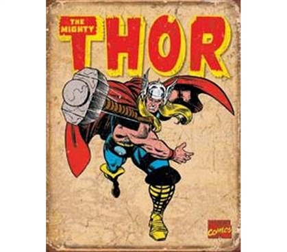 Retro Tin Signs - Thor Tin Sign - Buy Supplies For College