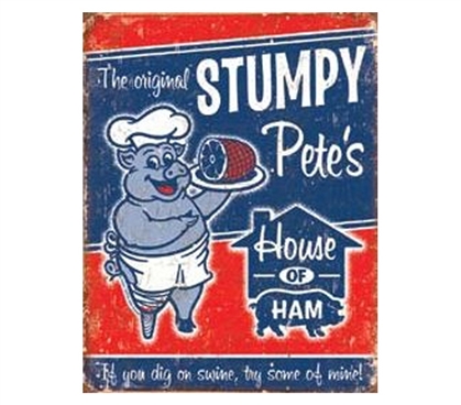 Buy College Decor - Stumpy Pete's Tin Sign - Decorate Your Dorm Room