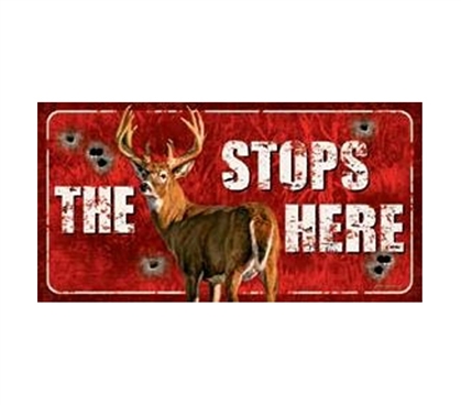 Tin Signs For College - Stops Here Tin Sign - Decorate Your Dorm Room