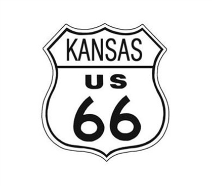 Cool Items For College Students - Route 66 Kansas Tin Sign - Buy Dorm Products