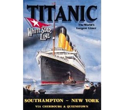 Best Supplies For College - Titanic Tin Sign - Decor For Dorm Rooms