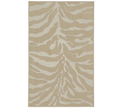 Safari Dorm Rug - Tan and Ivory