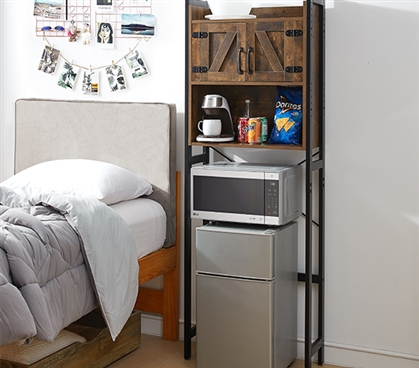 Over The Fridge Cabinet Space Saving Dorm Furniture Small Space Storage College Student Must Haves