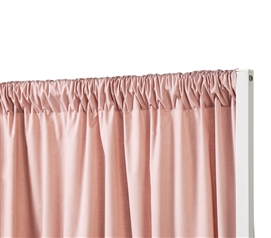 Stylish and Useful Privacy Room Divider Fabric Darkened Blush Pink for Don't Look At Me Dorm Dividers