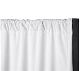 One Heavyweight Blackout White College Privacy Room Divider Fabric Panel