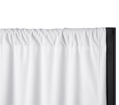One Heavyweight Blackout White College Privacy Room Divider Fabric Panel