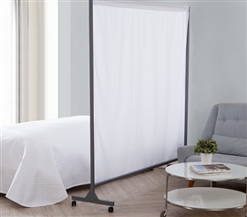 Dorm Divider White Privacy Fabric Don't Look At Me College Divider Sold Separately