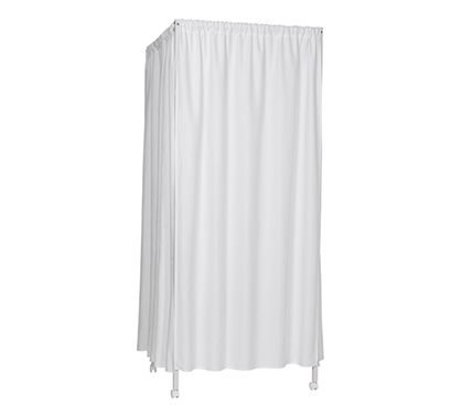 Unique Portable Changing Room Divider For Dorm Room Don't Look At MeÂ®  White Frame College Privacy Supplies