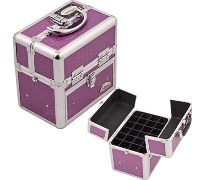 College Girl Cosmetic Case - Purple Beauty Nail Case - Essential For College Girls