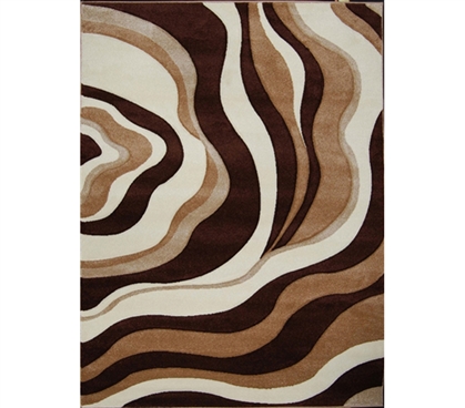 Adds To Decor - Verano College Rug - Brown - Cheap Dorm Rug