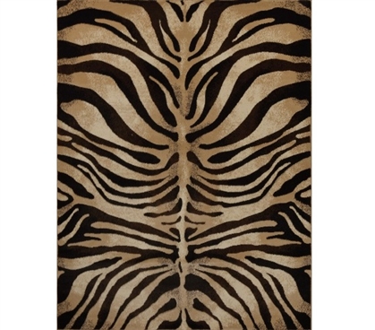 Dorm Area Rug Hypnotize Dorm Rug - Black and Ivory Dorm Room Decorations