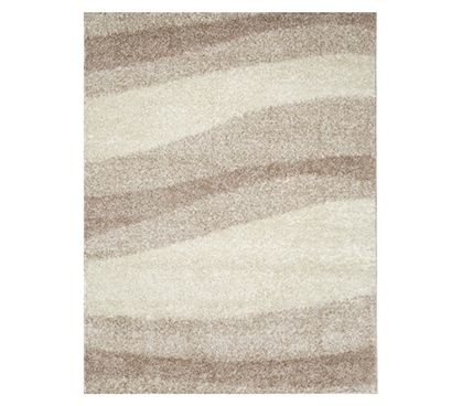 Don't Neglect College Rugs - Symphony College Rug - Ivory Beige - Rugs Are Dorm Decorations