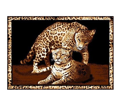 Momma & Baby Leopard College Dorm Room Rug Decorative Accents