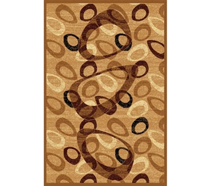 Teardrop Modern Design College Dorm Rug Essential Decor