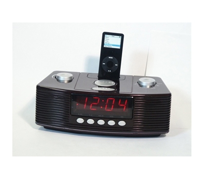 AM/FM/MP3 Clock Radio with docking Dorm alarm clocks