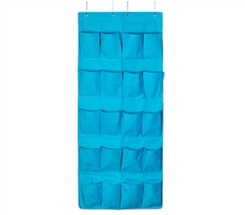 Hanging Over-The-Door Shoe Pockets - TUSK College Storage - Aqua