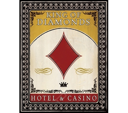 Hotel and Casino College Dorm Poster King of Diamonds perfect dorm room decor poster for college students