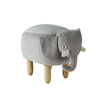 James - Gray Elephant - Dorm Room Seating Stool
