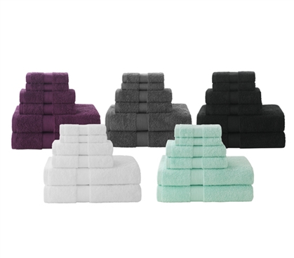 Quality Cotton Towels for Bathroom Dorm Bath Towels Dorm Hand Towels Dorm Wash Cloths Set