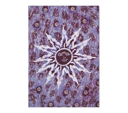 Purple Aztec Sun Tapestry