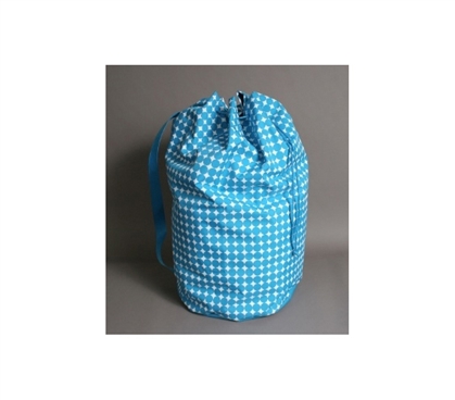 Essential Laundry Supplies - Polka Dot Laundry Tote - Ocean Blue - Great Color And Design