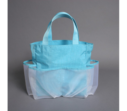Can Make A Stylish Shower Tote - Crinkle Carry All - Ocean Blue - Great For All Your Dorm Stuff