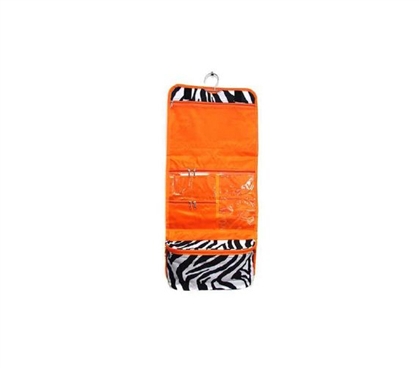 Orange Trim Zebra - Cosmetic Bag