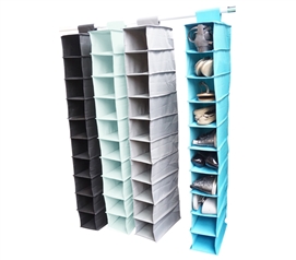 Don't Lose Shoes - Vibrant 10 Shelf Shoe Organizer - Bright And Fun!