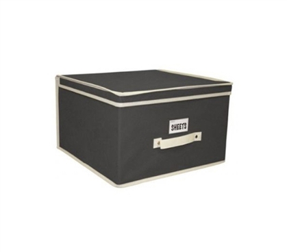 All Dorms Have Limited Space - Black & Cream Storage Organizers - Jumbo - Must Have For Dorm Storage