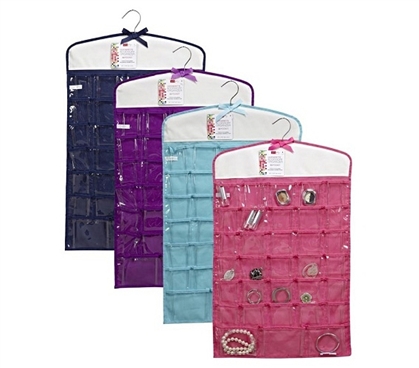 Jewelry Organizer 33 Pockets - (Available in 4 Colors) - Very Practical Dorm Storage