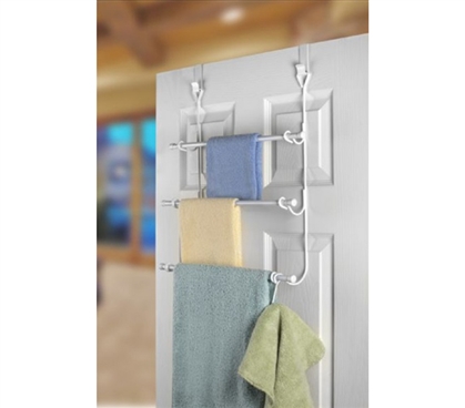 Three racks for your towel, wash cloth & hand towel!