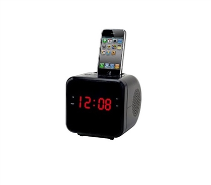 FM Clock Radio With iPhone/iPod Docking Station Cool Dorm Room Ideas