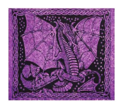 Dragon In Purple Tapestry