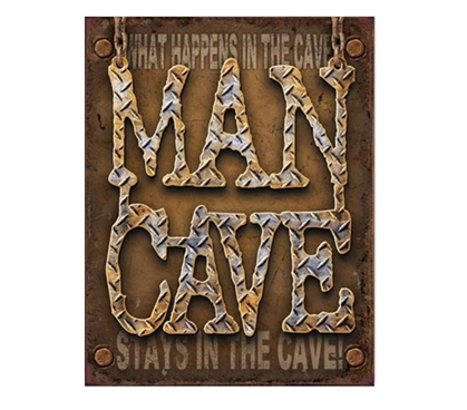Tin Sign Dorm Room Decor show intense man cave design on a tin sign for dorm and apartment wall decoration