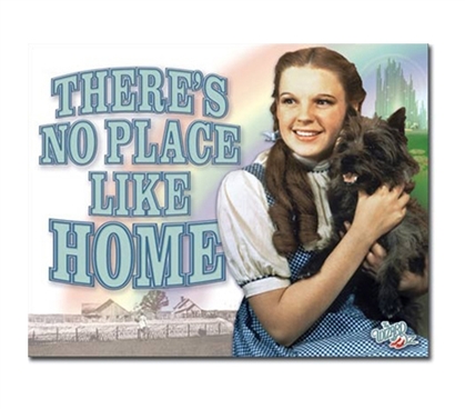 Tin Sign Dorm Room Decor technicolor Wizard of Oz photograph on classic tin sign for wall decoration