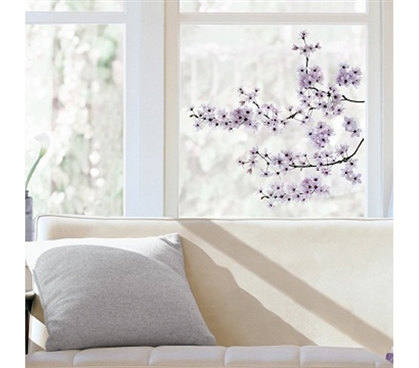 Completely College Wall Safe - Unique Cherry Blossom Decor - Window Peel N Stick