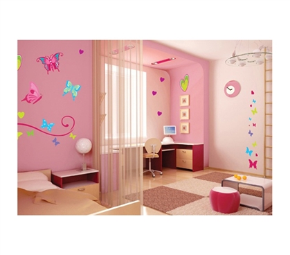 Butterflies Peel N Stick Dorm room decor