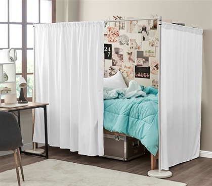 Don't Look At Me - While I Sleep Privacy Divider - White Frame