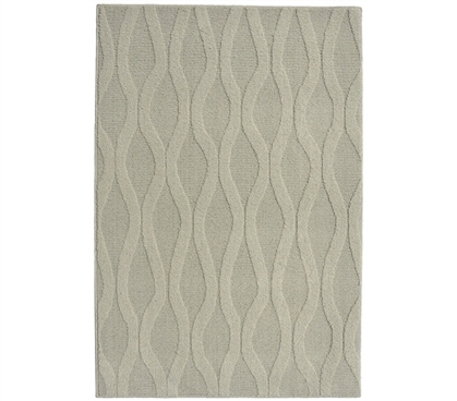 A Perfect Match to Your Dorm Essentials - Continuum College Rug - Silver
