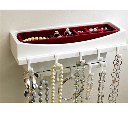 Holds Everything - Jewelry Rax - Wall Mounted Organizer - Organize Your Jewelry