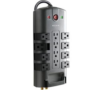 Pivot prevents outlets from getting blocked by bulk plug ins.