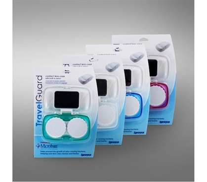 Necessary For Contacts Wearers - Contact Lens Case with Mirror - Handy Mirror Attached