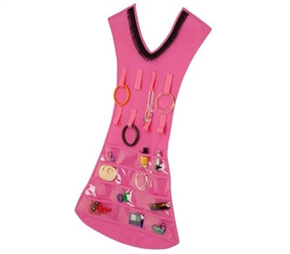 Hanging Dress Jewelry Holder - Pink