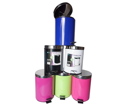 Step Waste Bin - Available in Multiple Colors College Supplies Must Have Dorm Room Gadgets