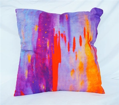 Dorm Bedding Cotton Throw Pillow Lava Lamp Design