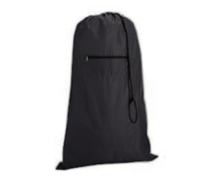 College Supplies Compact College Laundry Bag - Black Dorm Essentials